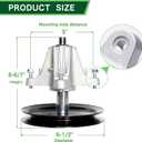 918-04865 Spindle Assembly Fit for 46 inch Deck Cub Cadet LTX1045 LTX1046 Craftsman/MTD LT2000 LT2500 Troy Bilt Horse Xp 46 Deck Mower Replaces for 618-04865 618-04636 918-04636