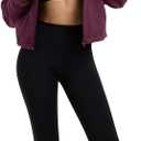 PINKMSTYLE Women Zip Up Fleece Sherpa Jacket Coat - Winter Warm Trendy Cropped Sweatshirt for Casual,Workout (Red, L)