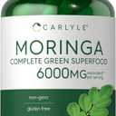 Carlyle Moringa Oleifera | 180 Capsules | Non-GMO and Gluten Free Supplement | Complete Green Superfood | from Moringa Leaf Powder
