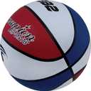 Champion Sports Rubber Junior Basketball, Heavy Duty - Pro Style Basketballs Premium Basketball Equipment, Indoor Outdoor - (Size 5 - Red, White, Blue)