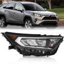 JFN Headlight Compatible with 2019 2020 2021 Toyota Rav4 LE/XLE HeadLamp LH 81150-0R150 RV20A01-2L (Passenger Side (Right))