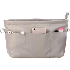 Lckaey Purse Organizer Insert For Neverfull Handbag Is Compatible With More Similar Brands Of Tote Bag-nylon Organizer 3055grey-XS
