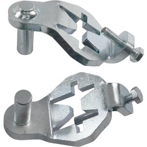 T-Post Gate Hinge Pins - Heavy Duty Gate Hanger, Hang a gate from a Metal T Post, Steel Gate Hinges Target Hanger for Farm Gate, Garden & Backyard Gate, Easy to Install. (Patent) (Silver)