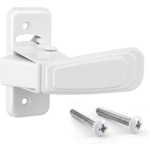Replacement Screen Door Latch, Heavy Duty Inside Door Handle Compatible with Storm Doors Handle, Interior Latch for Screen and Storm Doors(for Non-Spring Loaded Strike,White)