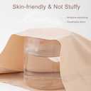 Women's Seamless Camel Toe Proof Thongs - Anti Camel Toe Concealer Underwear (Black, M)