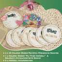 2 x 3D Baby Monthly Milestone Wooden Discs Set  15 Pcs Baby Month Markers for Photos, Hello World Newborn Announcement Sign, My First Holiday Milestones Props Keepsakes