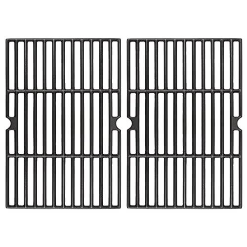 Hisencn 70-01-634 Grill Cooking Grates for Dyna-Glo DGF350CSP DGF350CSP-D DGH353CRP, 15.5'' X 21'' for Dyna Glo 2 Burner Gas Grill Grates, Cast Iron Grill Parts for Blue Rhino Grill GBC1932L