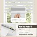 SEEYE Cordless Zebra Blinds for Window, French Door Blinds Free-Stop Roller Window Shades with Valance 54" W x 72" H, 95% Blackout Window Treatment Sheer Blinds & Shades Easy to Install, White