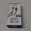 6 Foot Braided Nylon Micro Black Chrome USB Charge/Sync Cable