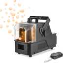 Bubble Fog Machine with LED Lights 3-In-1 Fog Bubble Blower Continuous Adjustable Output with Remote Controller for Kids, Weddings, Halloween & Stage Parties (fog bubble)