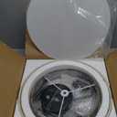 13" Double Drum 3-Light Semi Flush Mount Ceiling Light Fixture Farmhouse Fabric Chandelier with Linen Shade Rustic Black Ceiling Lamp for Bedroom Kitchen Dining Room Hallway Entryway