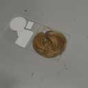 REECHO Long Side Air Bangs, Wavy Curly Clip in Bangs Front Side Bangs for Women Daily Use 2 PCS Set Long Temples-Golden Blonde with Highlights