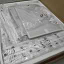 BOLUO White Kids Desk and Chair Set for 5-8 Year Old, Small Child Desk with Fabric Drawer, Children Study Table with Storage Toddler Girls Boys