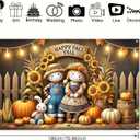 Happy Fall Y'all Backdrop Banner Autumn Thanksgiving Harvest Holiday 71x43 Inchs Fall Scarecrow Sunflower Banner Autumn Thanksgiving Outdoor Indoor Party Decor