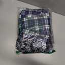 JupiterSecret Mens Pajama Pants Set Cotton Plaid Sleep & Lounge Pants, PJ Bottoms with Pockets and Button Fly