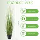 Jexine 4 Pcs 3 ft Tall Artificial Grass Plant Potted Artificial Greenery Floor Plants Faux Pampas Grass Tall in Pot for Housewarming Gift House Garden Bathroom Lobby Outdoor Decoration
