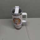 Tumbler 40 Oz With Handle Lid And Straw, Auntie Rainbow Leopard, Rainbow Travel Coffee Mug Cup, Aunt Gifts, Cups For Black Gift Daisy Print Ever Handle Coffee Best Heart