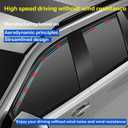 Window Rain Guards Visors for 2008-2017 Honda Accord, Out-Channel Window Vent Wind Deflectors Shades for 08-17 Accord