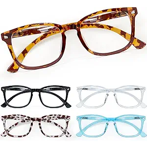 CCVOO Reading Glasses for Women/Men, Eyeglasses, Blue Light Readers for Women/Men, Computer Eye Glasses, Cheaters
 +1.25