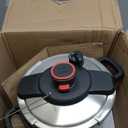 T-fal Clipso Stainless Steel Pressure Cooker, 6.3 Quart, Induction Cookware, Secure Locking System, One Hand System, Recipe Book Included, Pots and Pans, Kitchen, Silver