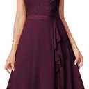 Women's Cocktail Dresses for Women Evening Party, Tea Party Dress for Women 2025 Wedding Guest Dress Prom Semi Formal Dress (Medium, Purple)