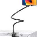 Hslyee Lazy Phone Stand - Suitable for Fixing on Tables, Chairs, and headboards,Universal 360 Degree Flexible Bracket Long Arm Clip Clamp Mount for Bed