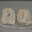 RTNLIT 4 Feet Fabric Cord Cover, Chandelier Chain Cable Sleeve for Lighting Wires, Swing Chains Decorative, Cables Management & Hider (Beige, Pack of 2)