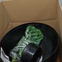 Hidden Litter Box with Faux Plant, Large Cat Litter Box with Rattan Pattern, Heavy Duty PP Material Litter Box Enclosure Furniture for Home Decor, Black