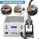 110V 861DW Hot Air Rework Station 1000Watt Heat Gun Soldering Station Brushless DC Vortex Blower for Miro Soldering Rework,Large LCD Screen Display with 3pcs Free Nozzles