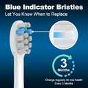 6 Pack Toothbrush Replacement Heads Compatible with WaterPik Sonic Fusion 2.0, FitMount Flossing Brush Head Fit for Water-Pic SF-01W SF-02W and 2.0 SF-03 SF-04 (White)