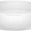 16 Inch Clear Round Plastic Dome Lid  Durable Disposable Dome Cover for Serving Trays, Platters, Cakes, Pastries, Parties, Events, Catering, and Buffets (5)