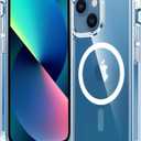 FNTCASE for iPhone 13 Mini Case: iPhone 12 Mini Magnetic Slim Clear Case | Military Grade Protective & Shockproof Drop Protection Anti-Yellowing Transparent Thin Cell Phone Cover (Clear)