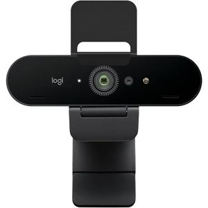 Logitech Brio 4K Webcam, Video Calling, NoiseCancelling mic, HD Auto Light Correction, Wide Field of View, Works with Microsoft Teams, Zoom, Google Voice, Google Meet, PC/Mac/Laptop/MacBook/Tablet