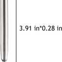 HeTaoCat Black Ink Refill Pack of 5, Replaceable Ballpoint Pen Refills, Medium Point Metal Refill (Black)