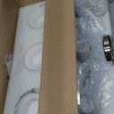 Bathroom Vanity Light, 3-Light Bathroom Light Fixtures Over Mirror, Traditional Vanity Lights for Living Room, Milk White Bell Glass Shades, Standard E26 Base, Polished Nickel