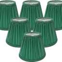 Royal Designs, Inc. CS-1059-5GR-6 Designer Mushroom Pleat Empire Chandelier Lamp Shade, 3 x 5 x 4.5, Green, 6-Pack