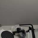 gotonovo SUS304 Outdoor Shower Fixtures High Pressure Rainfall Shower System Combo Wall Mount 2 Dual Function 8 Inch Shower Head and Round Handheld Spray Single Handle Shower Faucet Set Matte Black