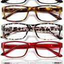 Gaoye Professional Reading Glasses for All Day - Computer Readers with Blue Light Protection - Value Pack (Bold Fusion)