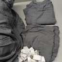 Bedsure Grey Oversized King Comforter Set, Cationic Dyed Bed Set 3 Pcs