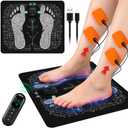 EMS Foot Stimulator, Foot Massager Mat  Stimulator Pad  Foldable Feet and Massage Machine for Improved Muscle Performance and Fatigue Relief, EMS Stimulator-10