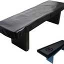 COOSOO Shuffleboard Table Cover Waterproof Outdoor 9FT 12FT 14 FT Shuffleboard Table Cover Weather Resistant Dustproof Furniture Protective Black