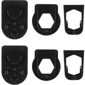 Shimeyao 6 Pcs Rear View Mirror Three Metal Bracket Adapters Rear View Mirror Bracket Adapter to Fit Other Oscillating Accessories