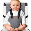 liuliuby Compact Travel High Chair | Portable High Chair for Baby | Baby Travel Essential Harness Seat | Must Haves for Vacations, Restaurants, Family Visits with Babies | Portable Highchair Seat
