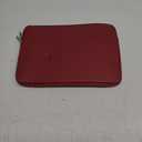 RAINYEAR 13 Inch Laptop Sleeve Soft PU Leather Case Water Resistant Padded Cover Bag Compatible with 13" MacBook Pro/Air A2681 A3113 A3240 A2338 A2337 A2159 A2179 A2251 A2289 (Red)