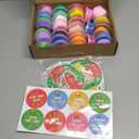 Watersay 32 Pack Christmas Modeling Clay Gifts 3D Ultra Light Air Dry Modeling Clay with Cards and Stickers Party Favors Christmas Exchange Gift Goody Bag Filler