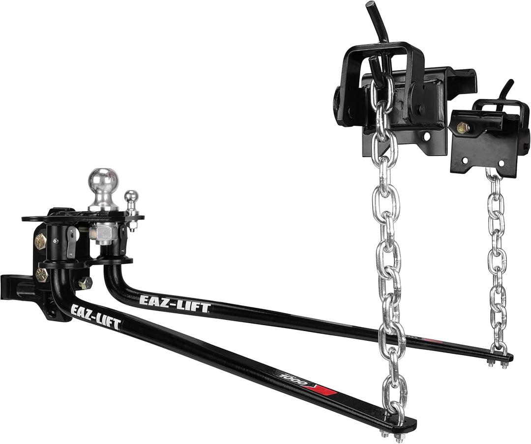 Camco Eaz-Lift Elite 1200lb Weight Distribution Hitch with Height Adjustable Forged Shank (48059)