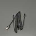 LISEN CarPlay Cable 2 Pack for iPhone 17 Air 16 15 Pro Max Car Charger Cord, 3.1A 4FT Coiled USB C Cable Short USB A to USB C Cable Support Android Auto Compatible with Samsung Galaxy S25 S24, Grey