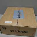 Small Cat Tree Tower with Scratching Post, Modern Kitten Tower for Indoor Cats, Short Carpet Sisal Cat Scratcher Stand with Large Bed Perch, Scratch Ramp, Toy Ball for Kitty Play (Grey)