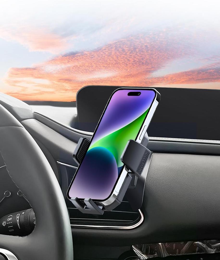 PZK Car Phone Mount for Mazda CX-30 CX30 2019-2022 2023 2024 2025 Accessories Custom Air Vent Auto Lock Car Phone Holder Hands Free 360 Rotation Cell Phone Automobile Cradles for iPhone Samsung