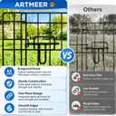 Artmeer 24-Inch Dog Playpen with Top Cover, 8-Panel Rustproof Fence